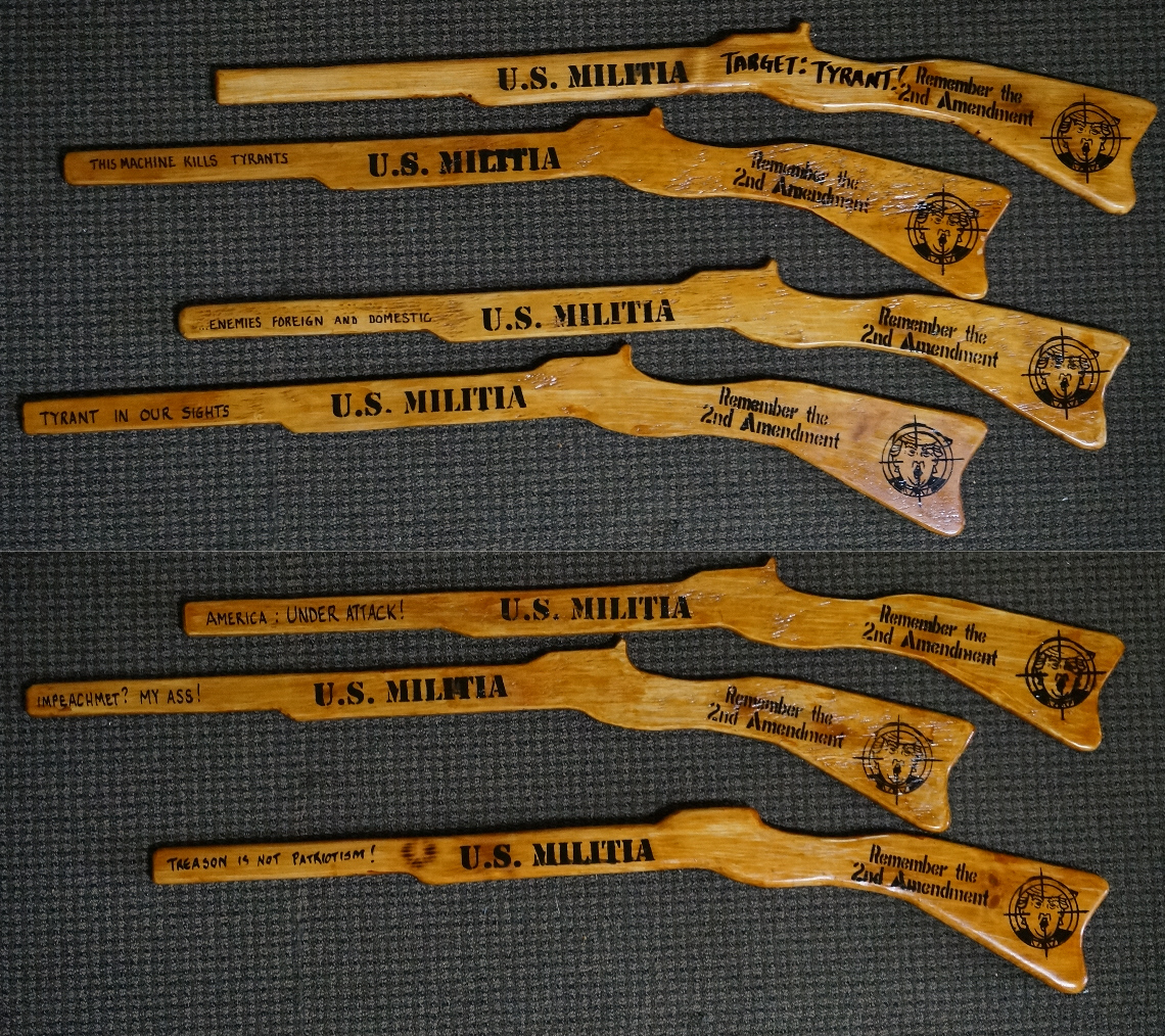 image of Wooden Toy Protest Rifles